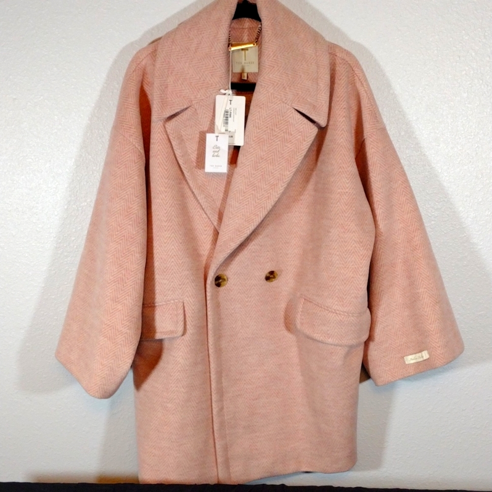 Ted Baker Pink Cocoon Coat